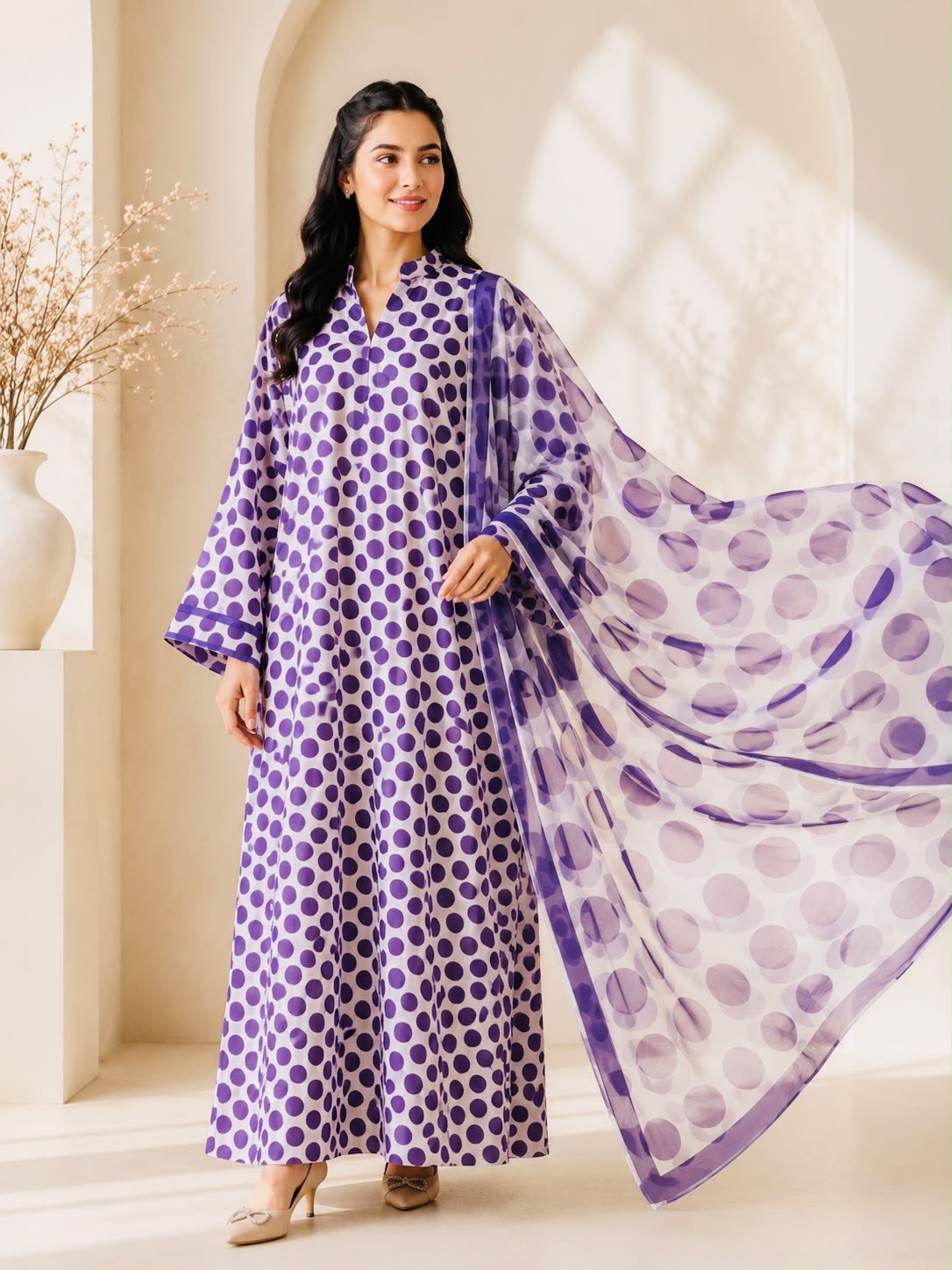Royal Polka Grace Kaftan