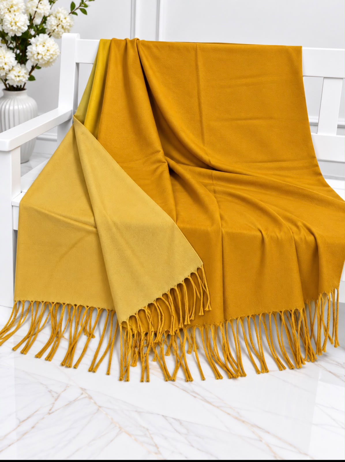 Double Shade Wool Mini Shawl