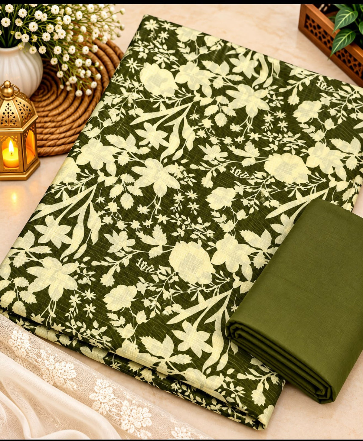 Doria Linen Printed 2PC – Unstitched