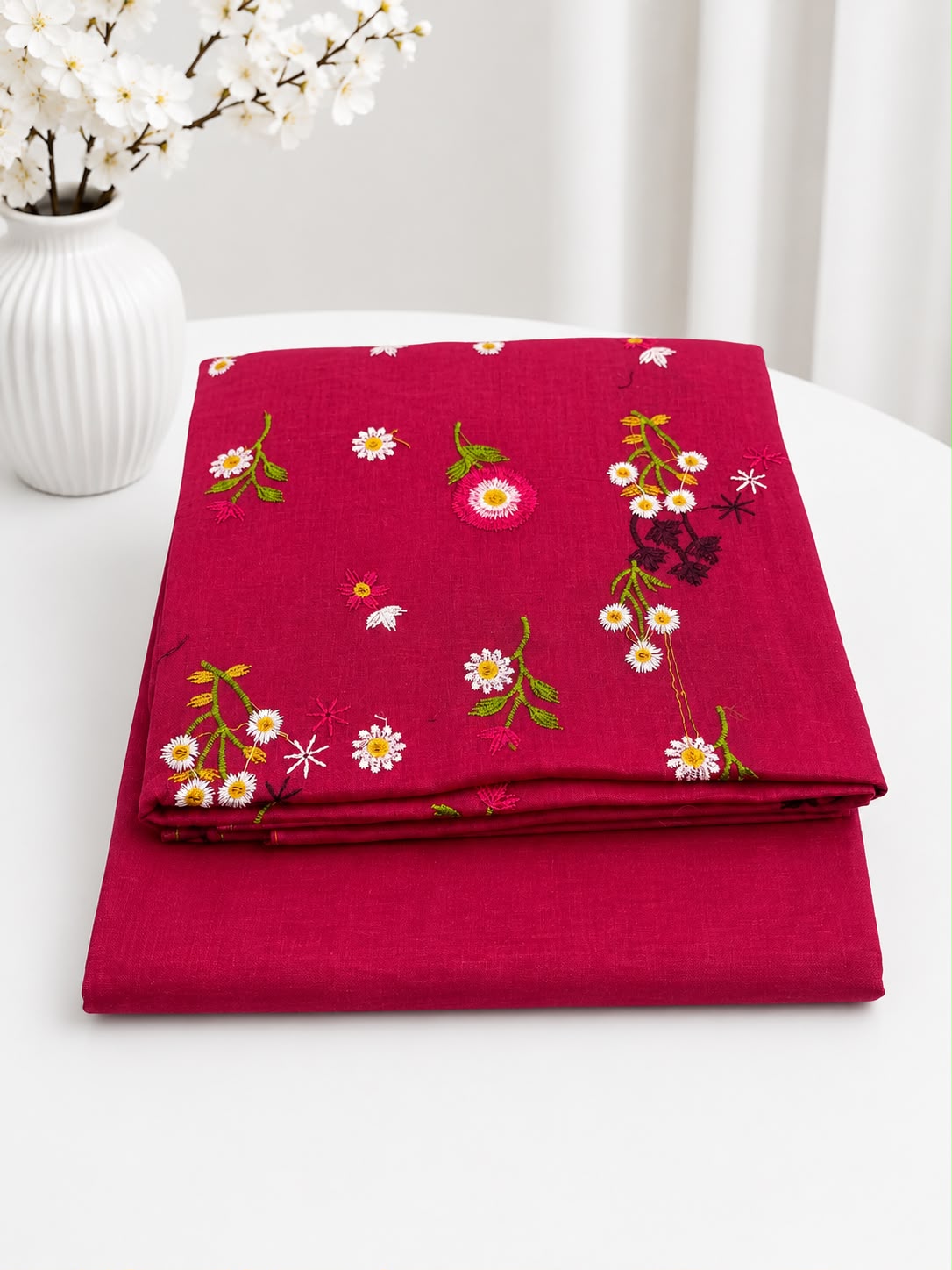 Flora Blossom Embroidered Lawn