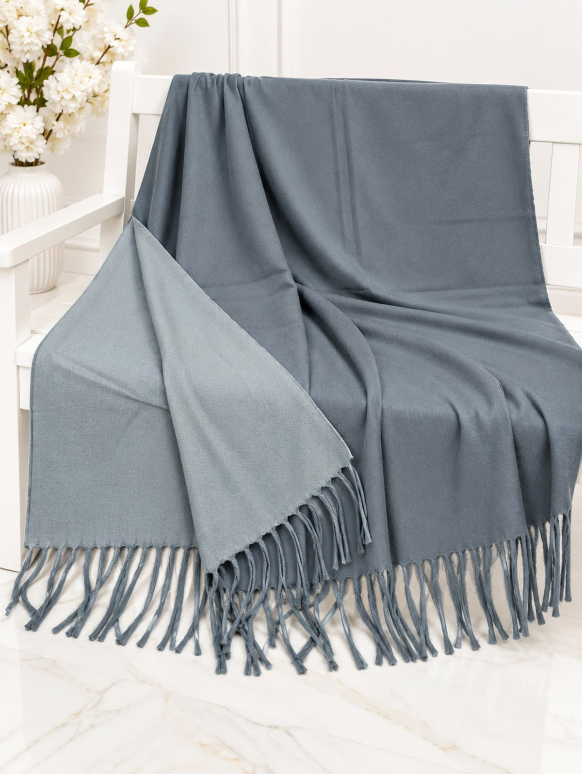 Double Shade Wool Mini Shawl