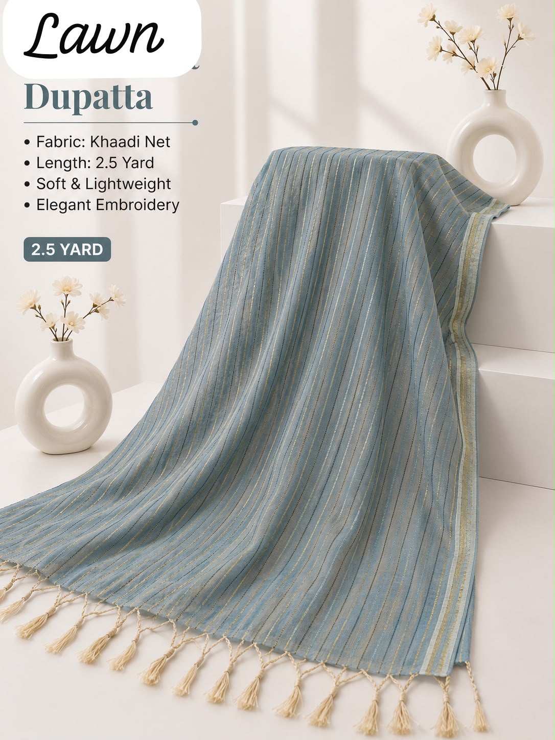 Lawn Dupatta Fabric