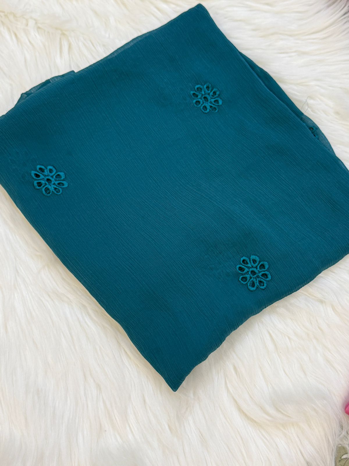 Chiffon embroidered dupatta