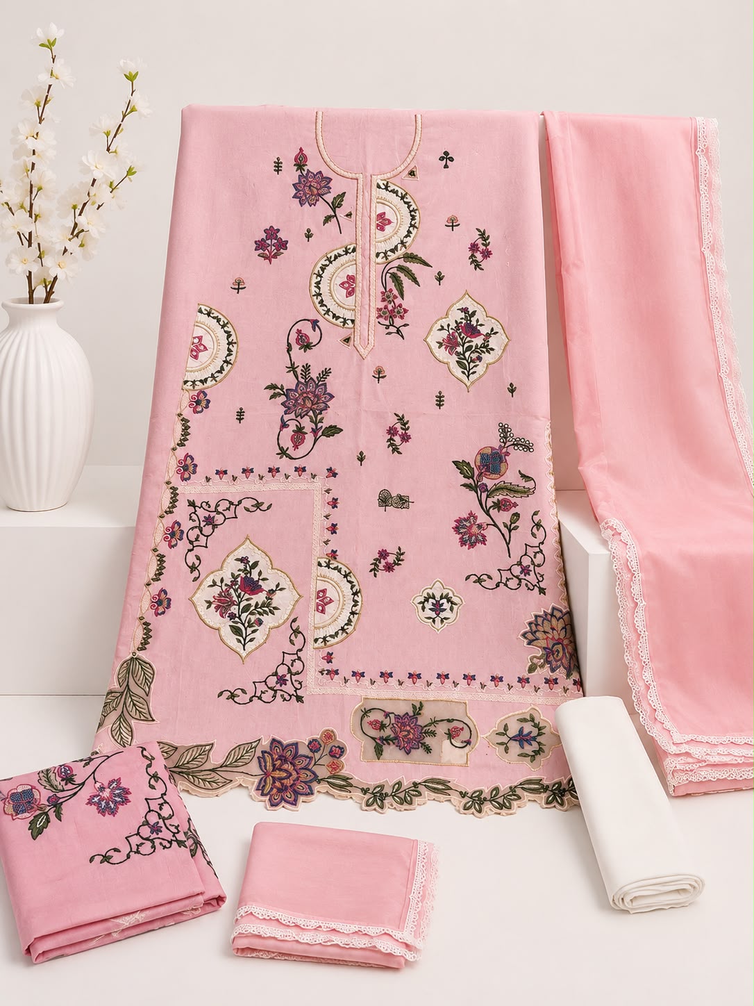 Blush Botanica | Luxury 3PC Lawn Suit