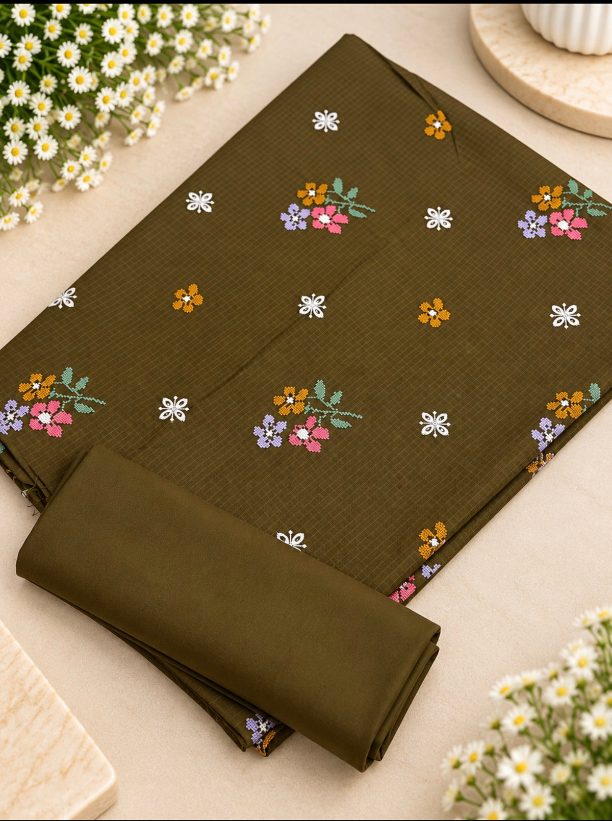 Self Dhanak Embroidered 2Pc ✨