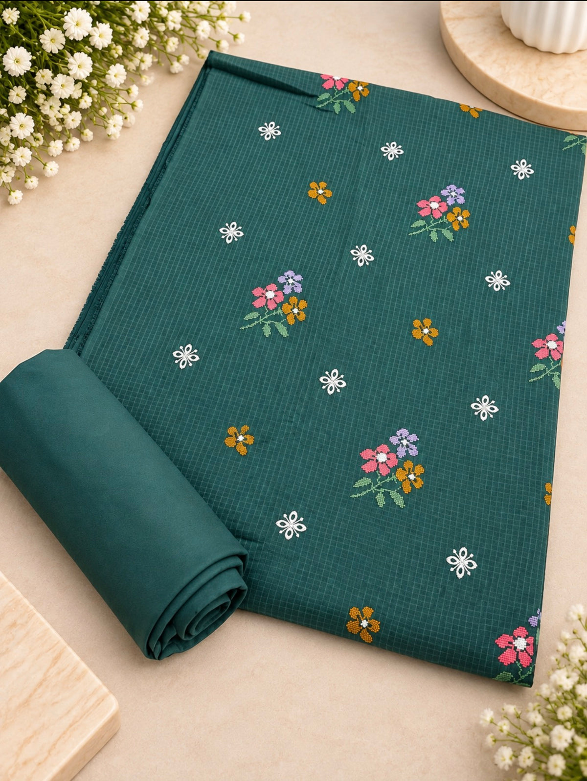 Self Dhanak Embroidered 2Pc ✨