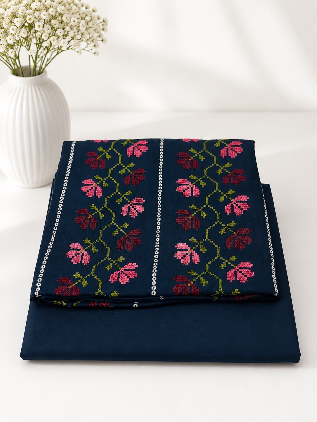 Colourful – Premium Embroidered Unstitched 2 Piece Lawn Suit