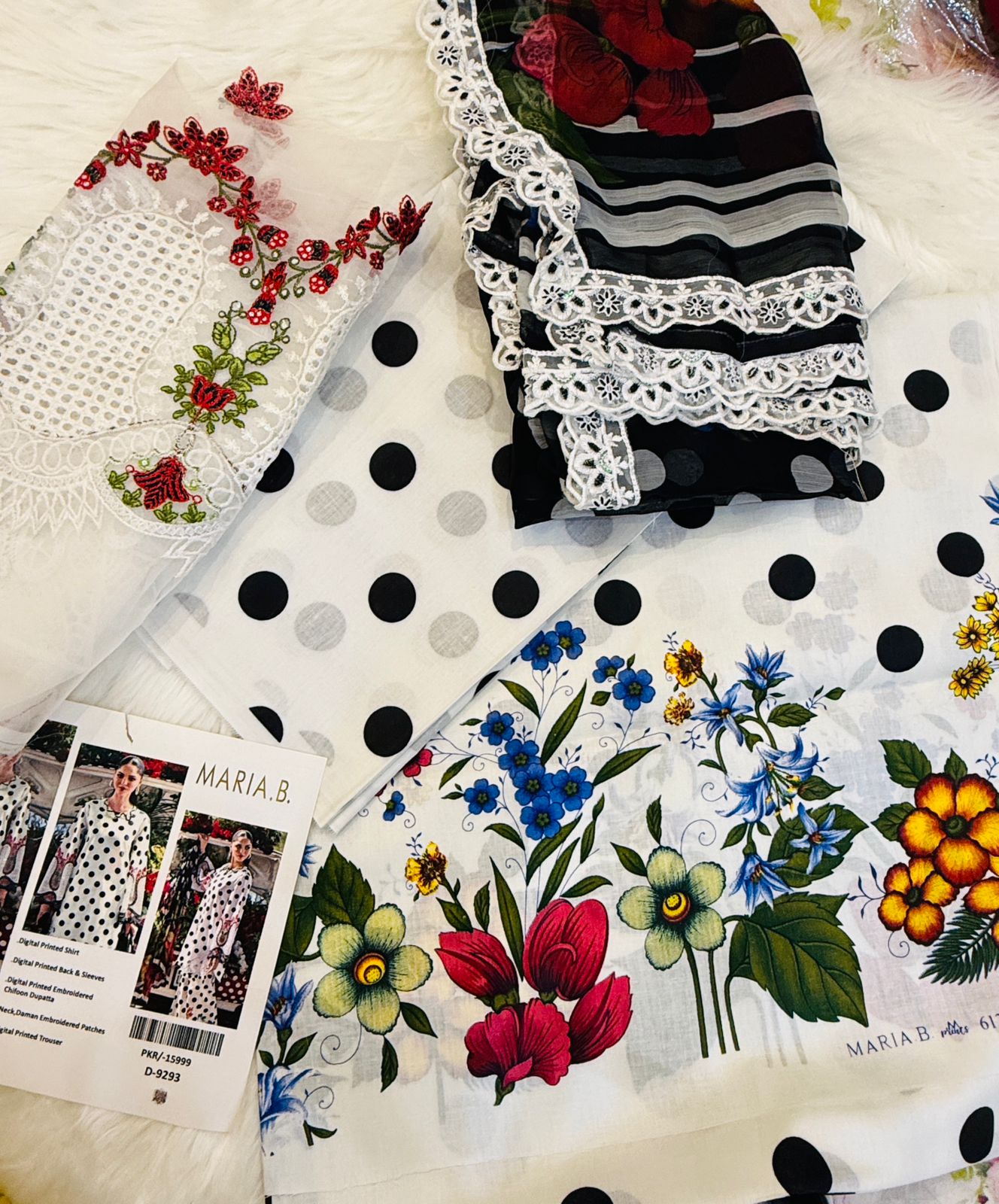 Embroidered 3pc