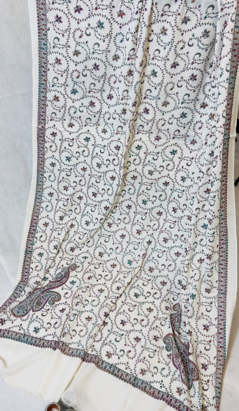 pure pashmina embroidered shawl