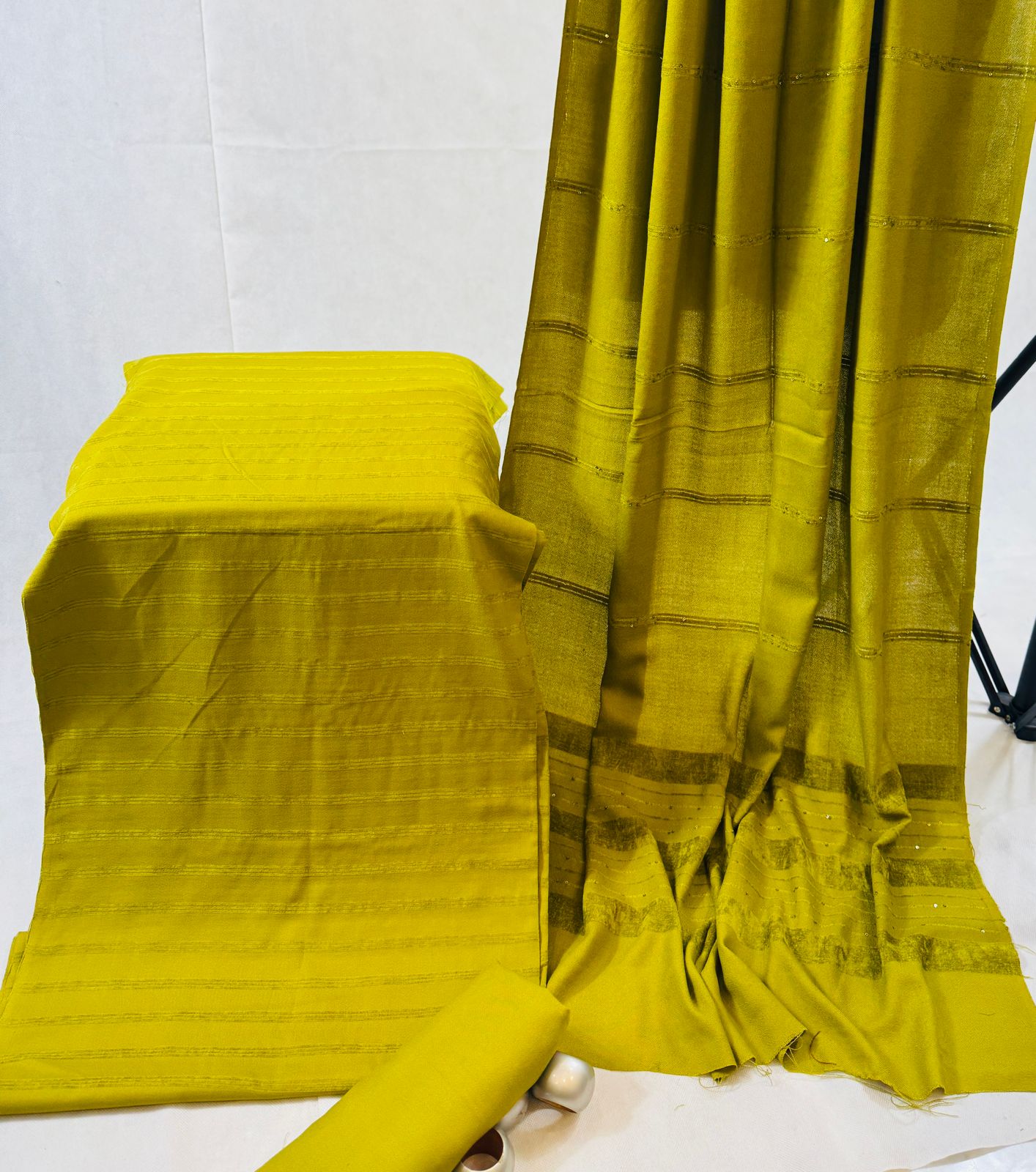 Three pc dhanak velvet suit