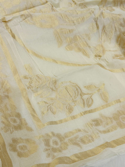 Lawn jacquard dupatta