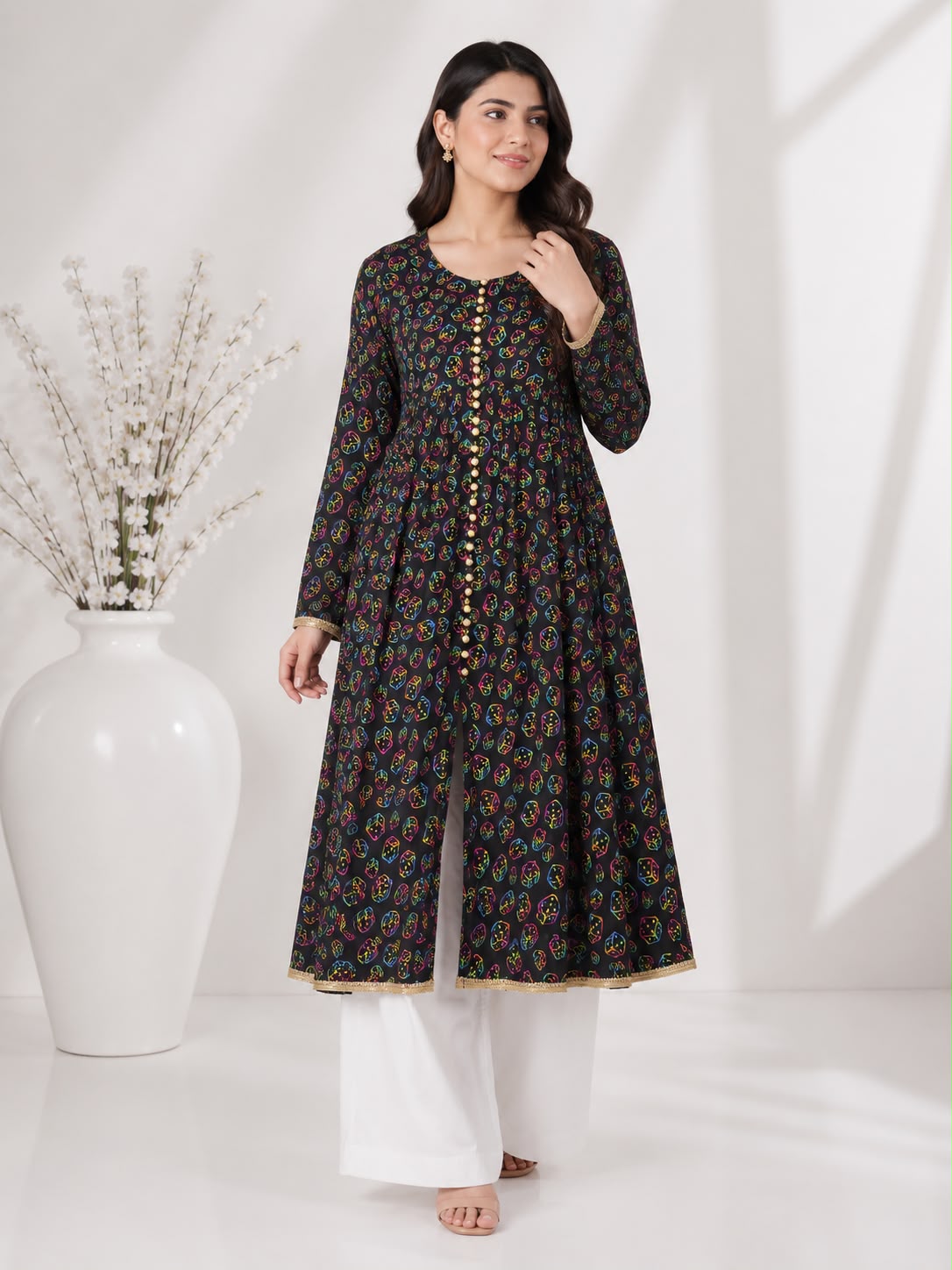 printed frock