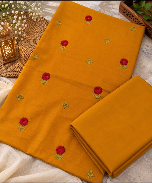 Dhanak Embroidered Floral 2PC