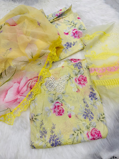Embroidered 3pc