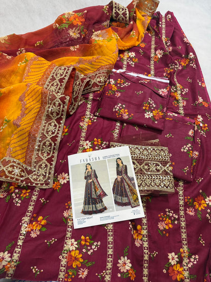 Embroidered Lawn 3pc