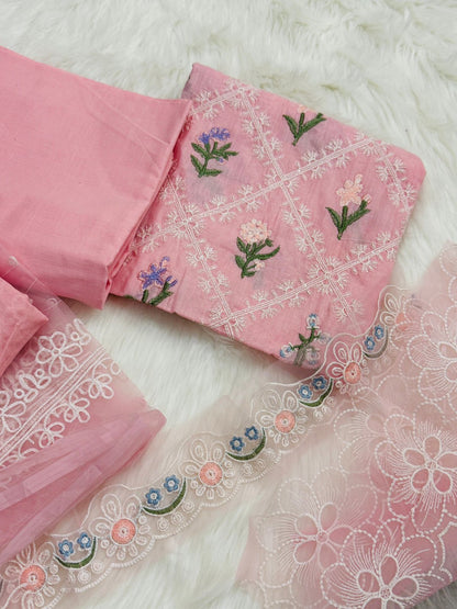 2pc embroidered