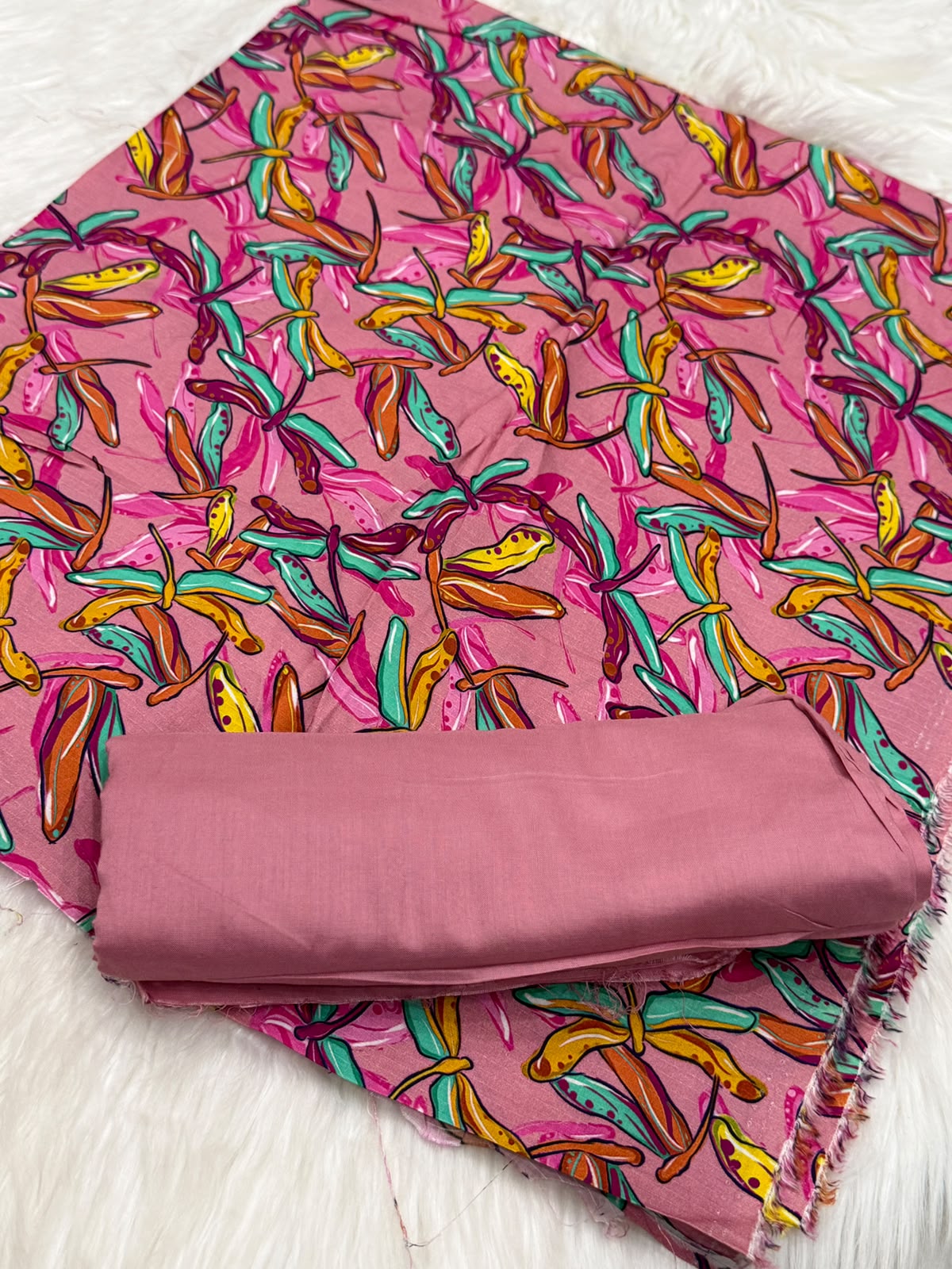 Doria Linen Printed 2PC – Unstitched