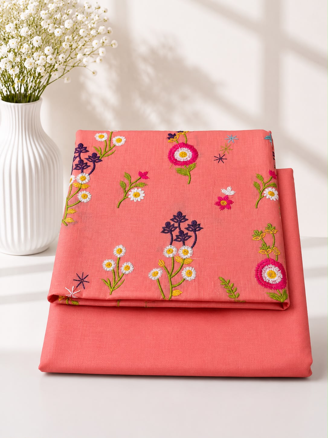 Flora Blossom Embroidered Lawn