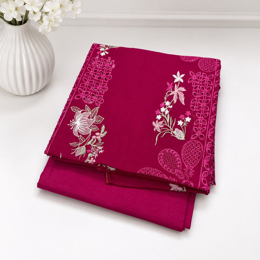 Zarmina Bloom-Premium Embroidered Unstitched 2 Piece Lawn Suit