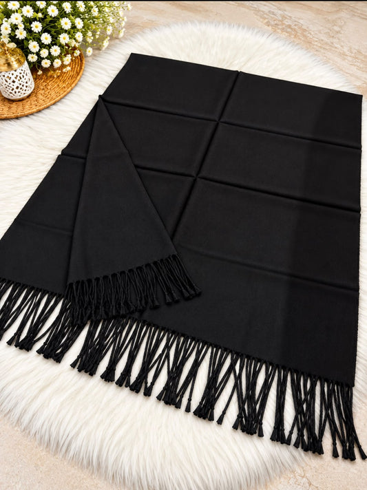 Single Shade Wool Mini Shawl