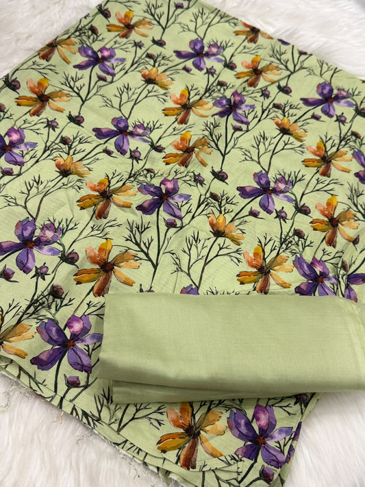 Doria Linen Printed 2PC – Unstitched