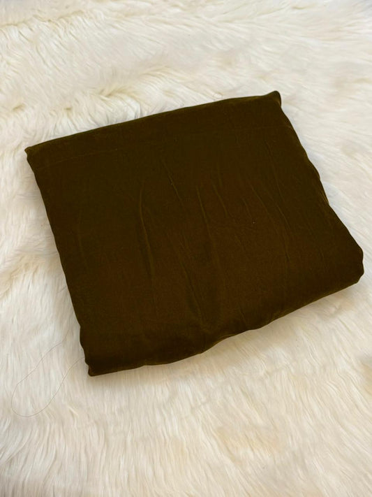 Olive green Micro Velvet – Plain Fabric