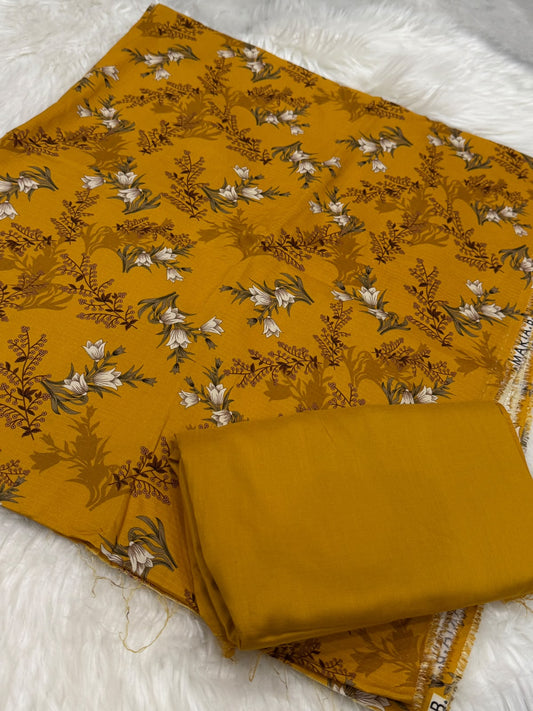 Doria Linen Printed 2PC – Unstitched