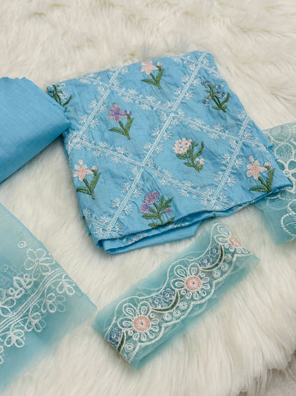 2pc embroidered