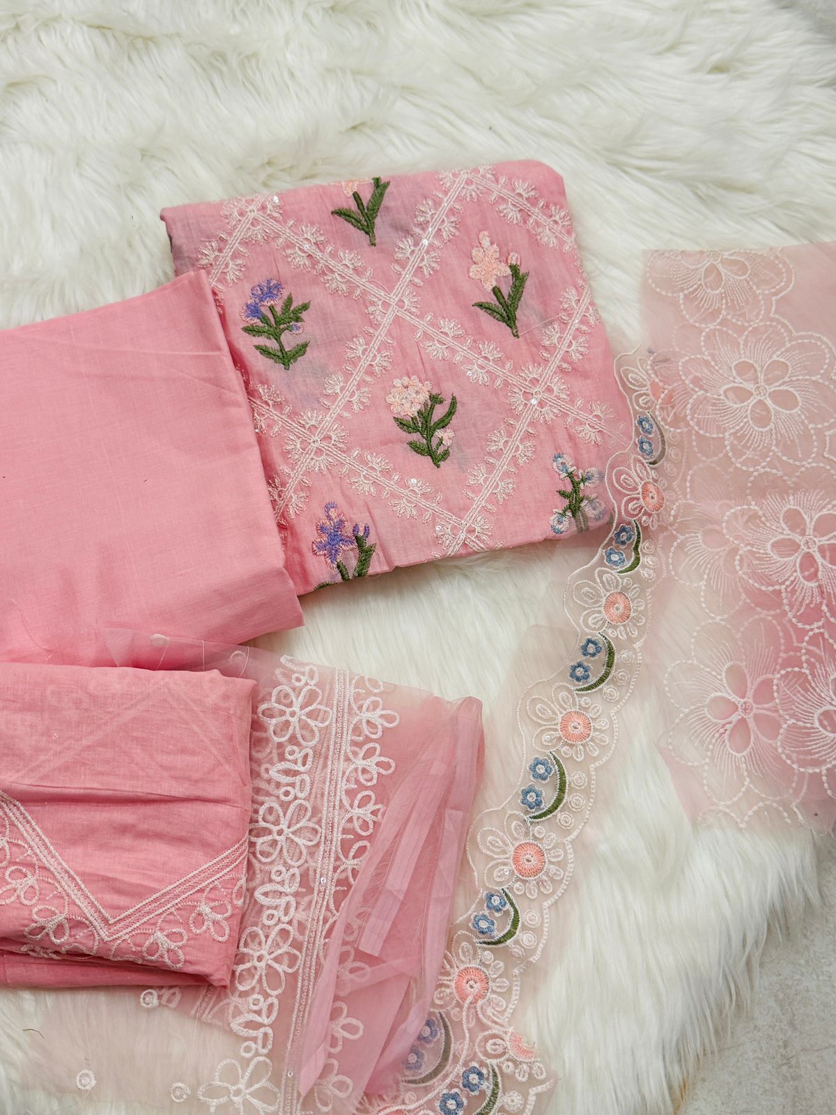 2pc embroidered
