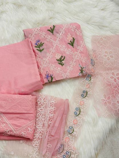 2pc embroidered
