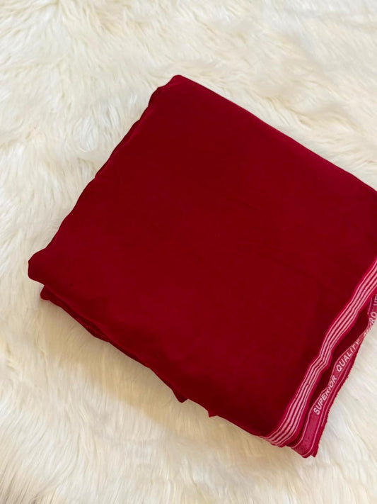 Maroon  Micro Velvet – Plain Fabric