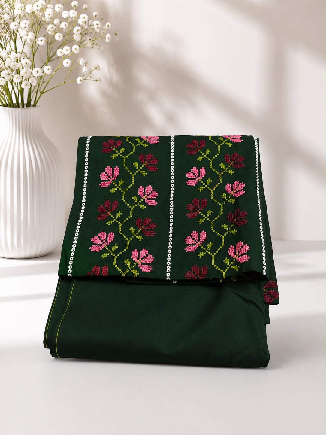 Colourful – Premium Embroidered Unstitched 2 Piece Lawn Suit