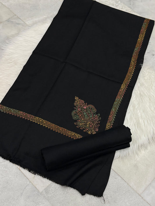Pashmina Kacha Tanka black  3PC