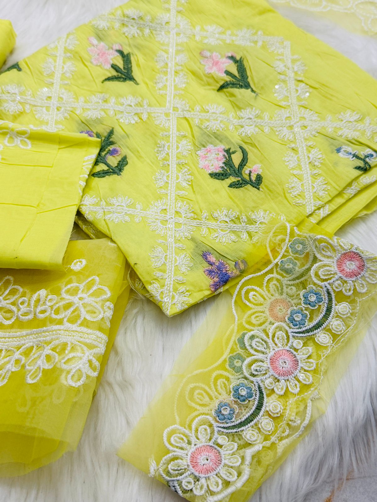 2pc embroidered
