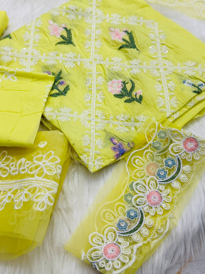 2pc embroidered