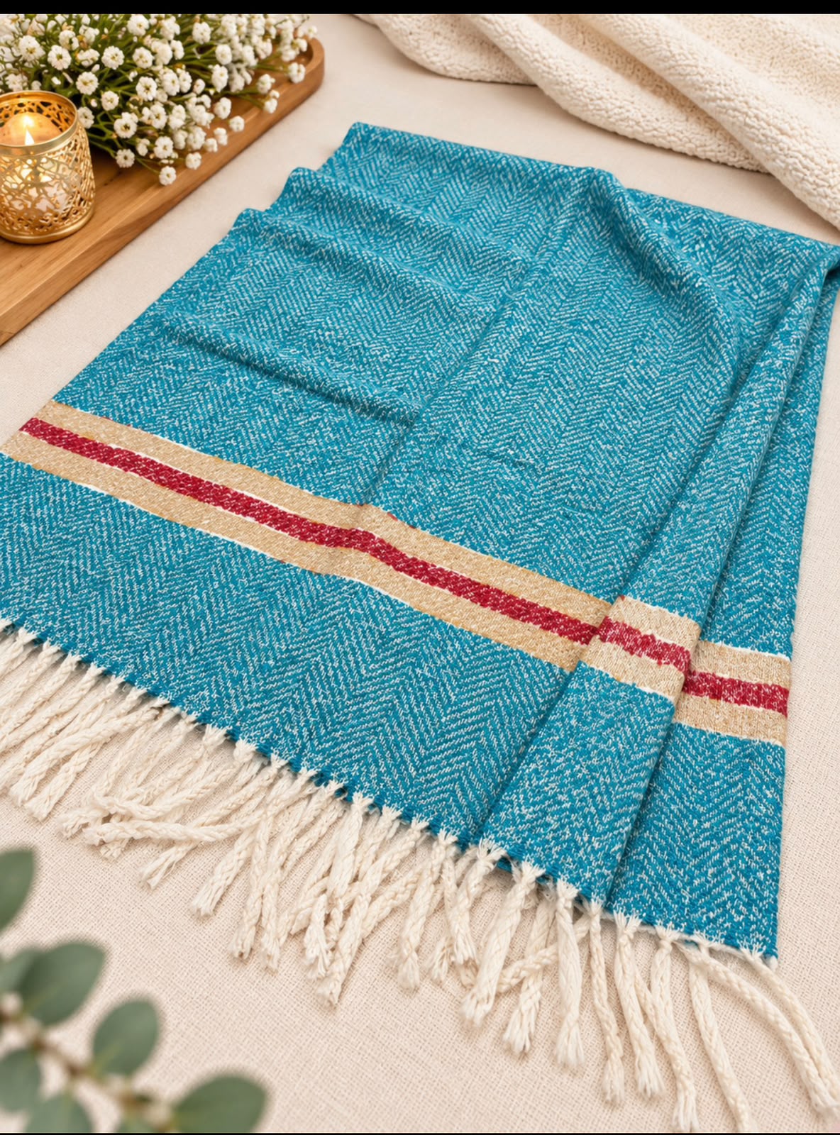 Wool Mini Shawl colourful