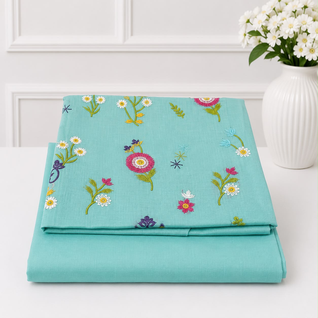 Flora Blossom Embroidered Lawn