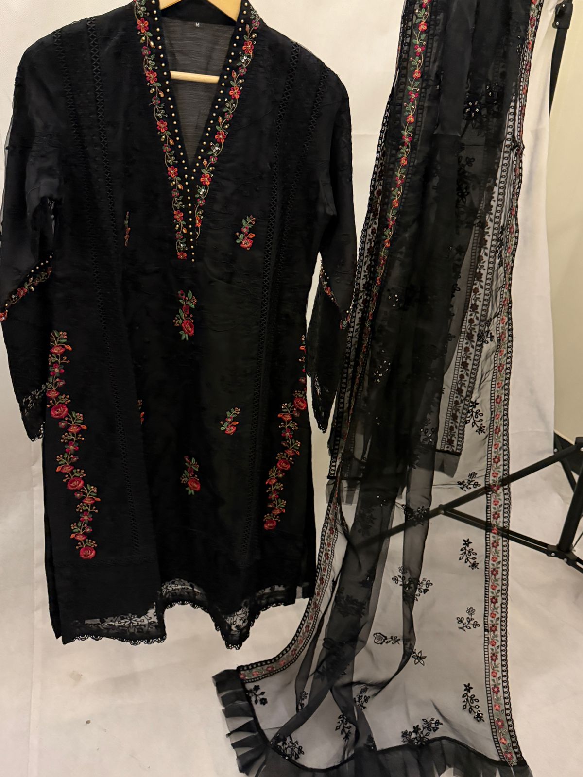 Black Organza 3PC