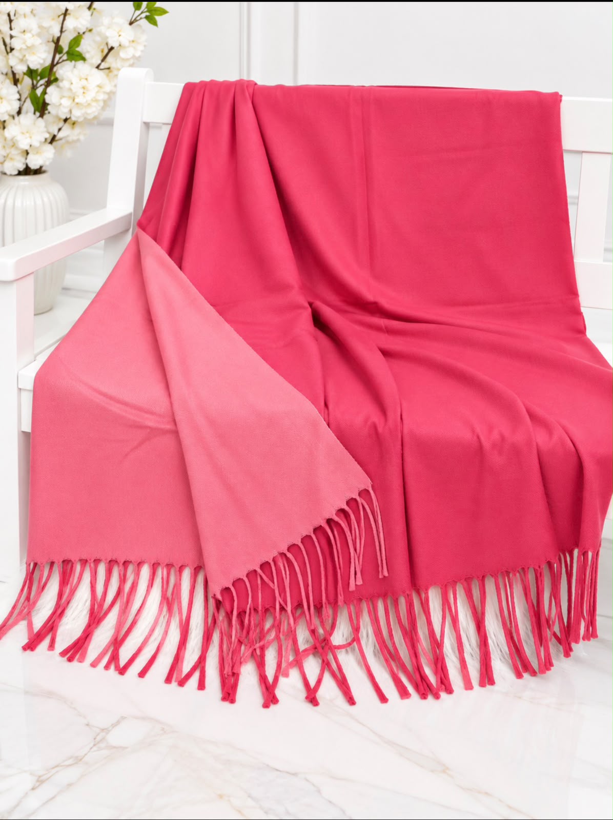 Double Shade Wool Mini Shawl