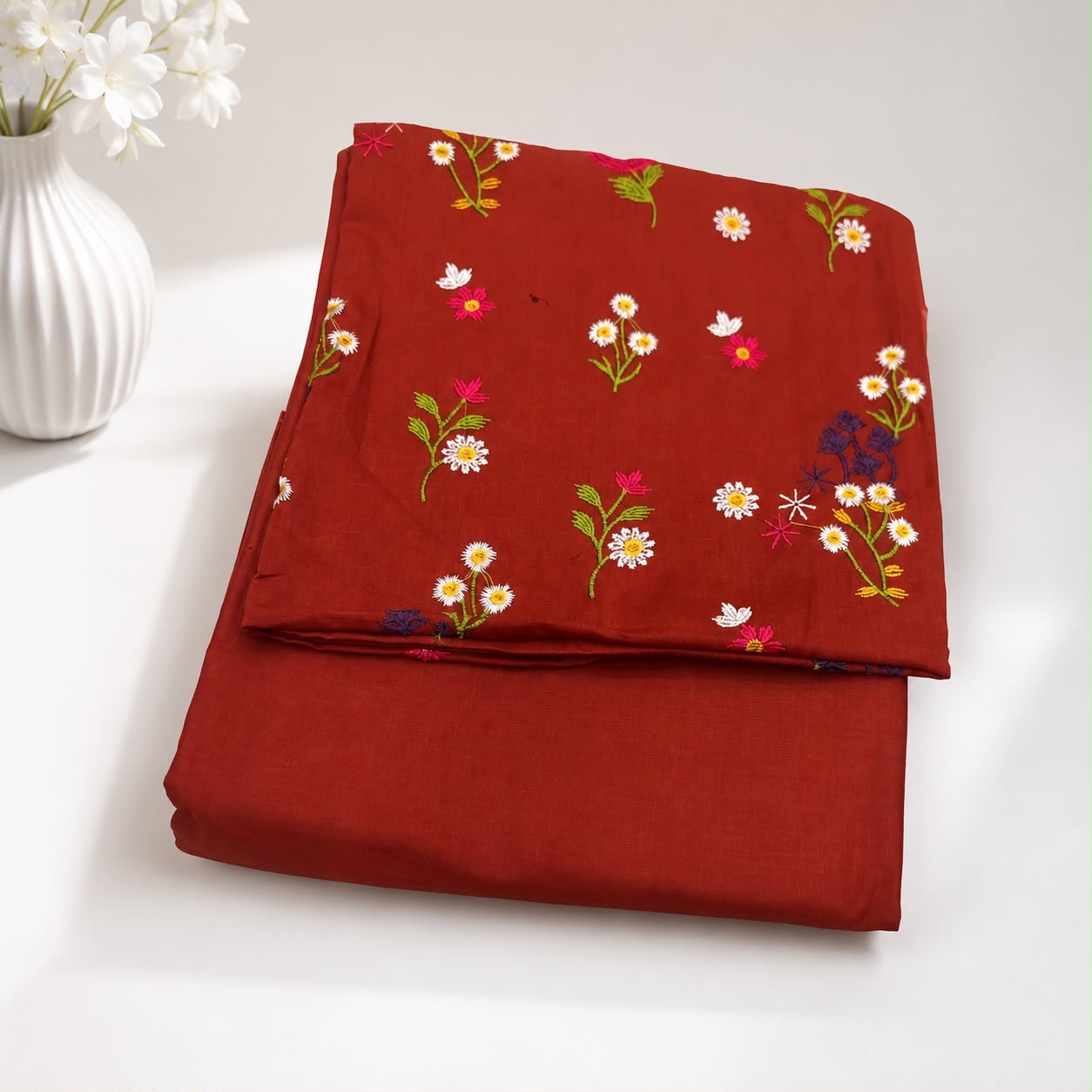 Flora Blossom Embroidered Lawn