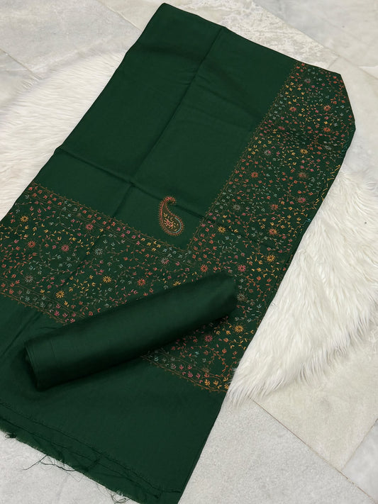 Pashmina Kacha Tanka Bottle green 3PC