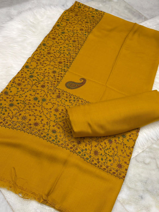 Pashmina Kacha Tanka musturd 3PC