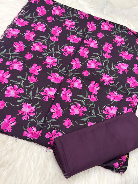 Doria Linen Printed 2PC – Unstitched