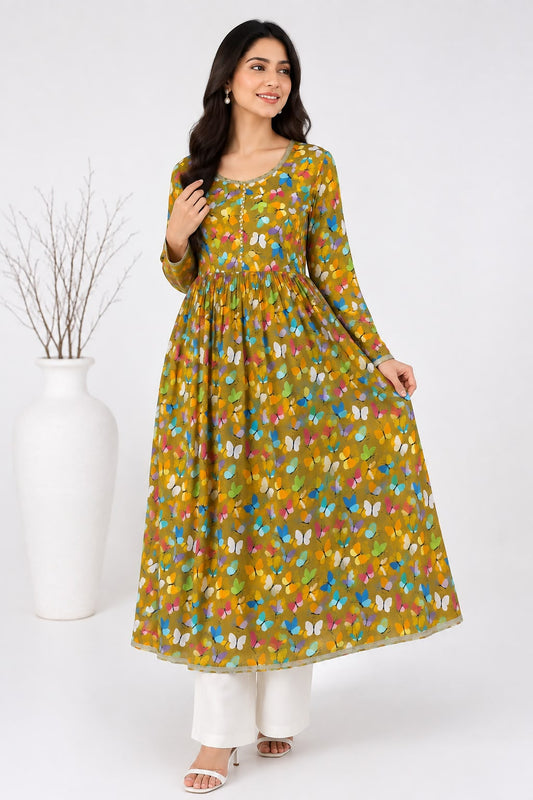 printed frock