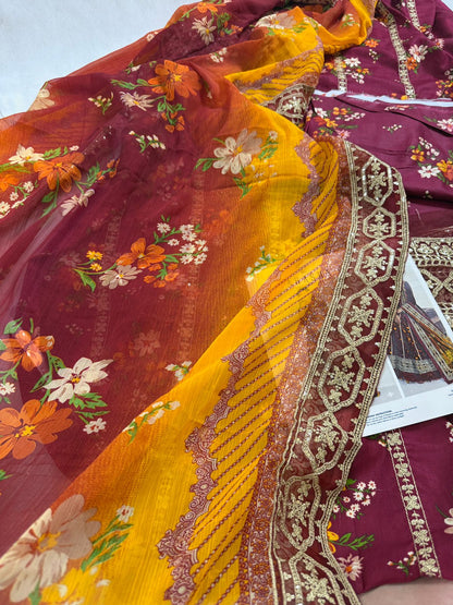 Embroidered Lawn 3pc