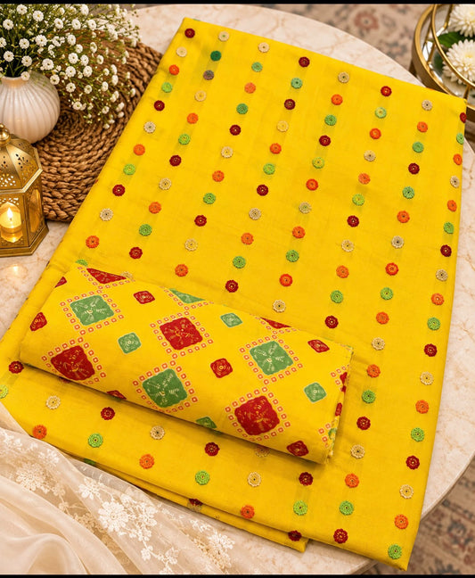 Dhanak Embroidered 2PC