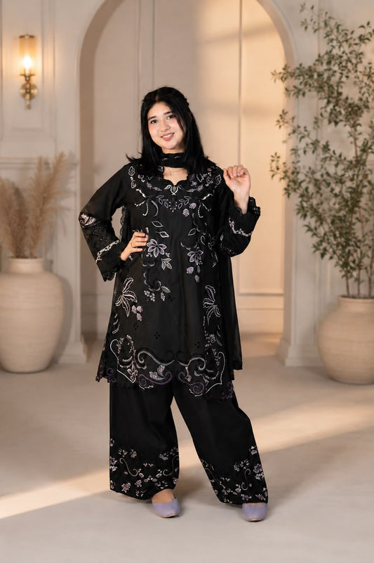 Zoya Timeless Lawn Black dress