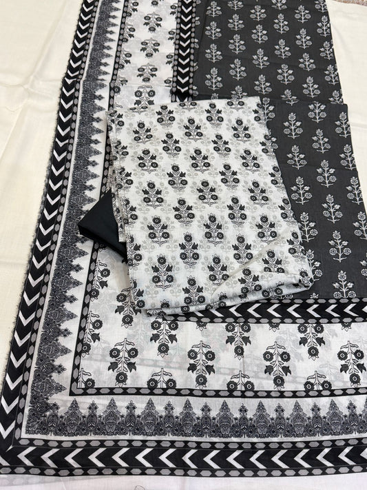 3 PC. LAWN UNSTITCHED SUIT