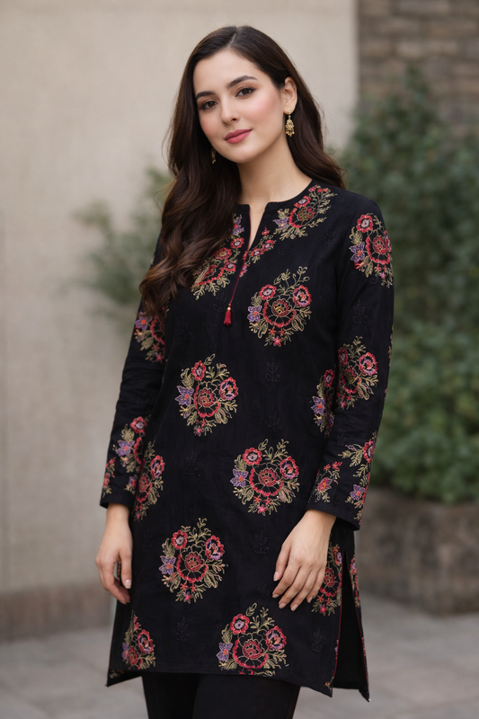 Black 2pc Lawn unstitched