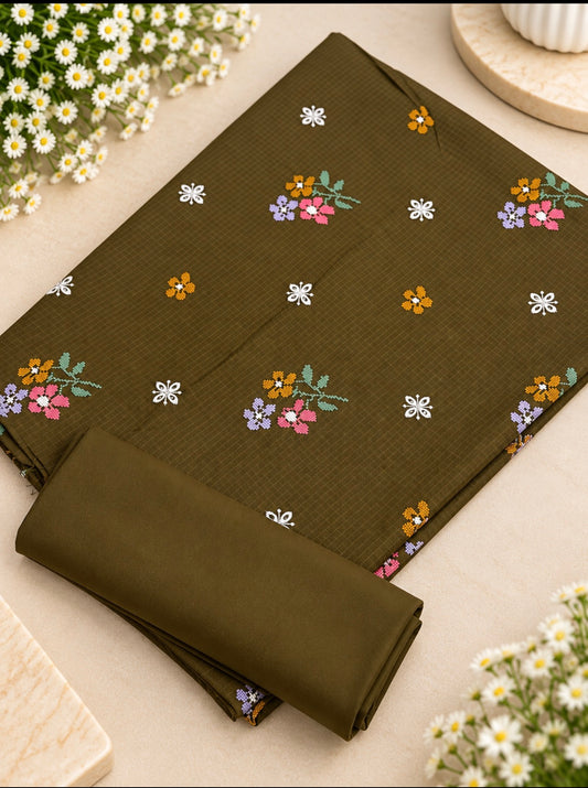 Self Dhanak Embroidered 2Pc ✨